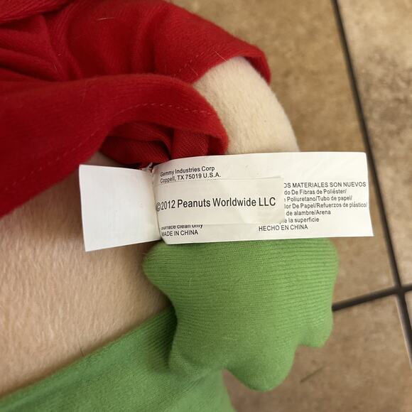 Set of 2 - 24" CHARLIE BROWN Holiday SNOOPY Peanuts CHRISTMAS PLUSH DOOR GREETER - Picture 12 of 16